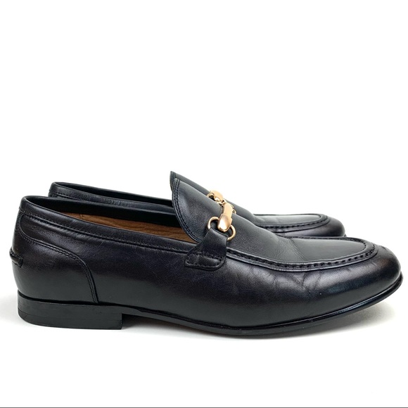 Saks Fifth Avenue Black Leather Firenze Loafer - Picture 7 of 7